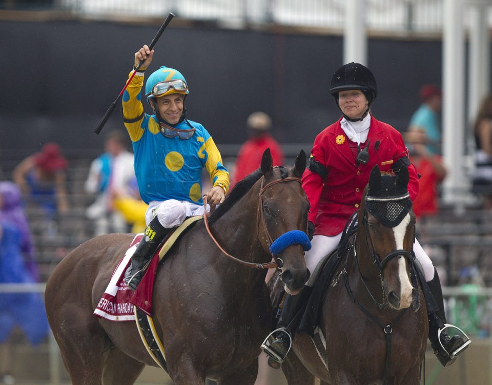 Victor Espinoza - American Pharoah - DRF Barbara Livingston